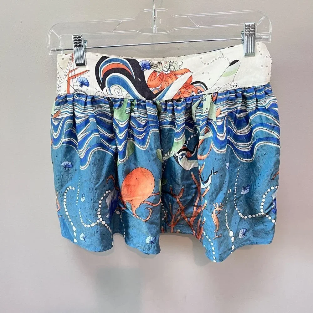 Eryn Brinie Anthropologie Ocean‎ Theme Skirt- Size Small